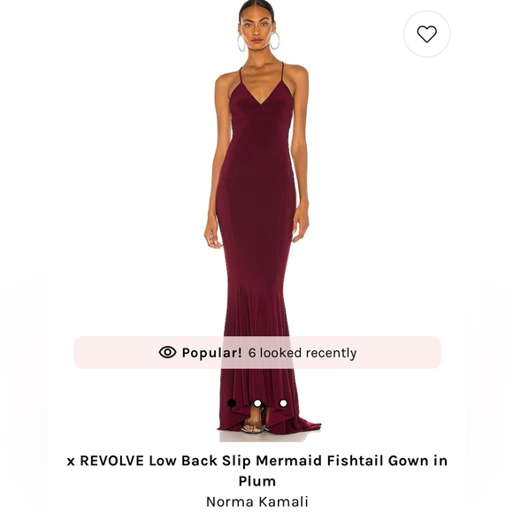 Burgundy Norma Kamala Dress, Small/36 - Picture 4 of 5